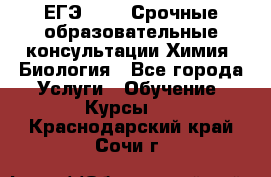 ЕГЭ-2021! Срочные образовательные консультации Химия, Биология - Все города Услуги » Обучение. Курсы   . Краснодарский край,Сочи г.